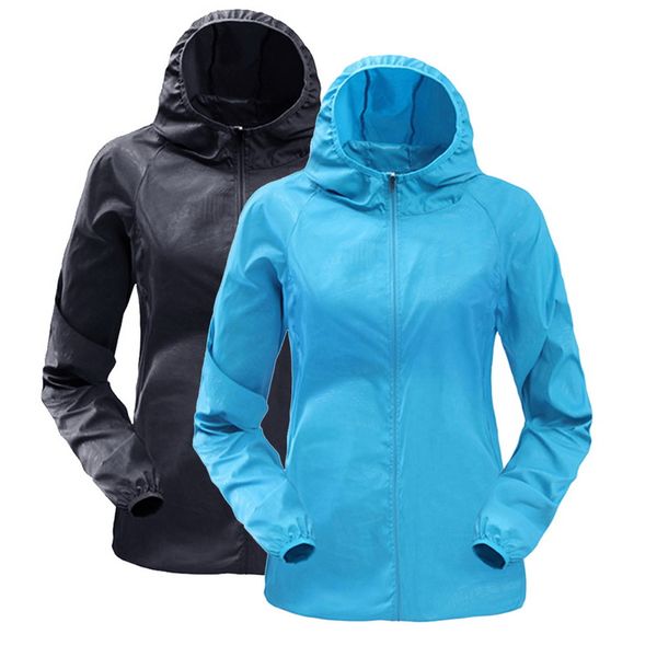 

calofe protetor solar roupas masculino e feminino fino esportes blusÃ£o, capa de chuva e jaqueta Ã prova de chuva 2019 ho, Black;blue