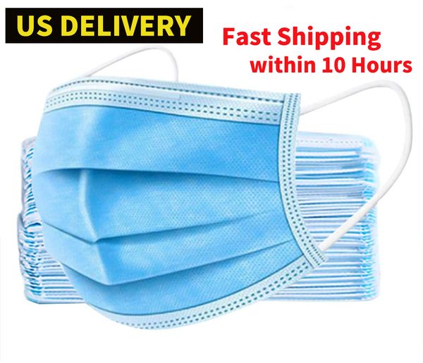 

сша внутренних поставки) одноразовая маска, 3-слойный фильтр стерилизованной маска дышащая и удобно