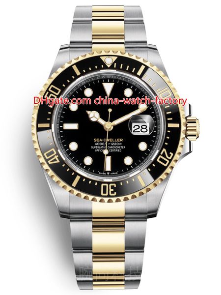 

4 tyle elling 43mm ea dweller 126603 126600 116600 18k gold ceramic a ia 2813 movement automatic men watch watche