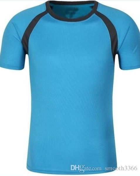 

1042 men's tight clothes running short-sleeved quick-drying t-shirt, Black;blue
