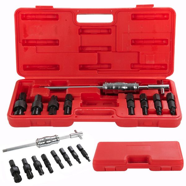 

9pc blind hole slide hammer pilot bearing puller internal extractor removal kit