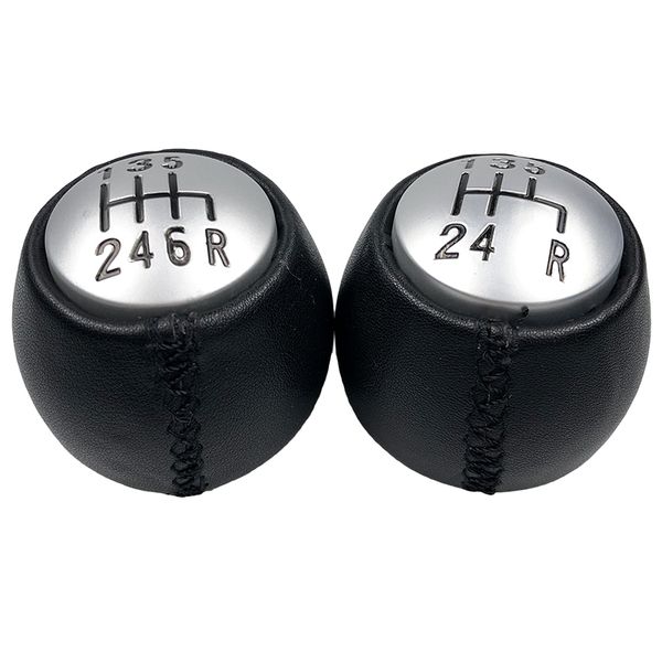 

5/6 speed mannual black leather gear shift knob lever stick pen shifter head for alfa gt 147 166 3.2 v6