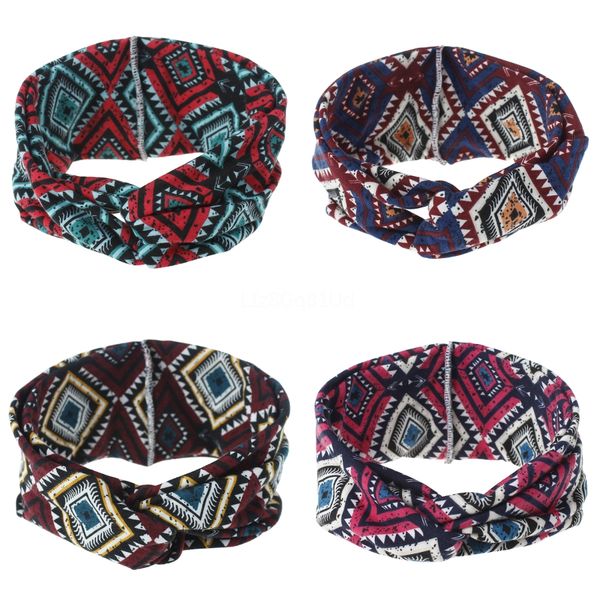 

ladies women sport headband solid handmade tie hairband 1pc elastic for fitness bath cosmetic strap#235, Silver