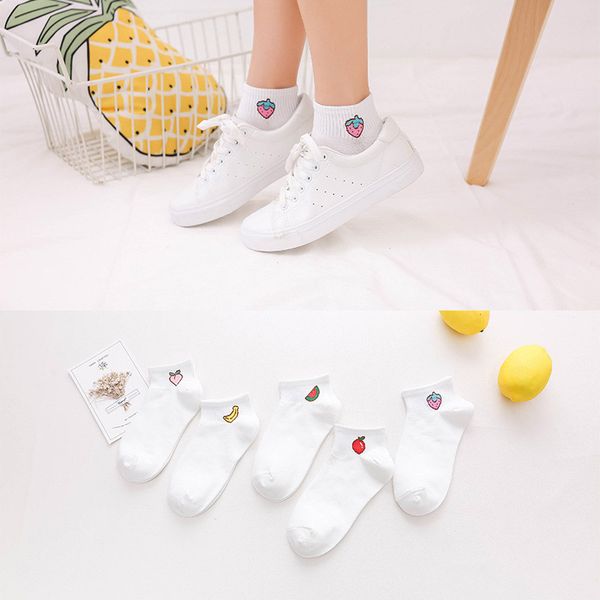 

женщины brand мультипликационный персонаж носки хлопка harajuku женский симпатичные skatebord носки hipster мода животных печати лодыжки, Black;white