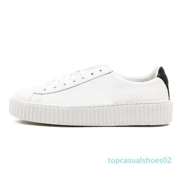 

2019s fenty creeper rihanna women basket platform casual shoes velvet cracked leather suede mens black white red green casual sneakers t02