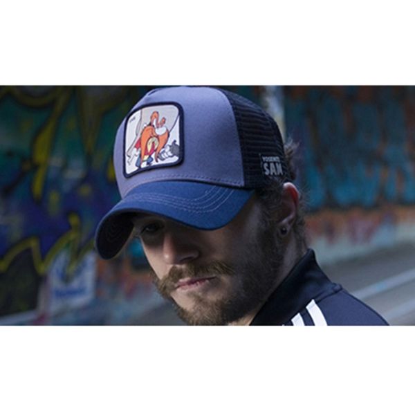 

new summer mesh baseball caps snapback animal duck anime embroidery for women men outdoor dad truck driver dad hat designer hats sun hat, Blue;gray