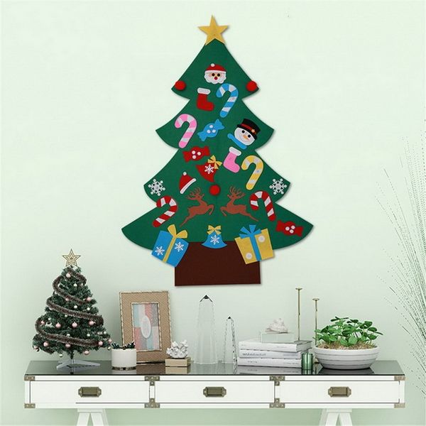 

dozzlor 1pcs diy felt christmas tree kids artificial tree ornaments christmas stand decorate gifts new year xmas decoration