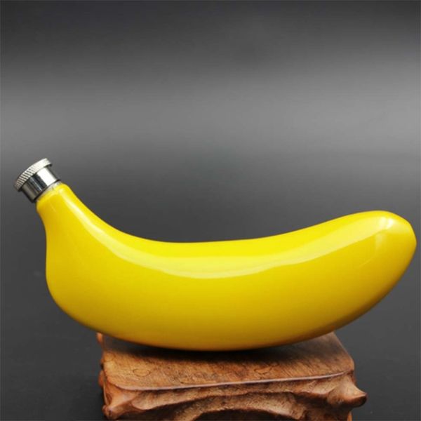 

2 пакет бар отношение аксессуары инструменты 5 oz banana 304 из нержавеющей стали фляжка пот главная кухня бар инструменты фляжка