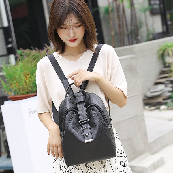 

jiulin leisure backpack workmanship comfortable fashon leather women backpacks