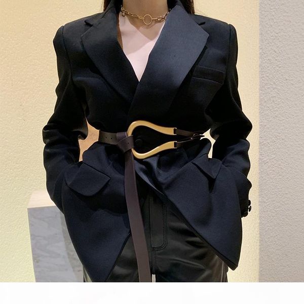 

2019 women's belts big buckle leather belts for women 5 colors belt women waist