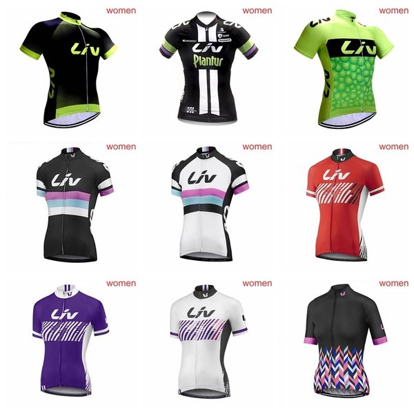 

2019 new arrivals women cycling jerseys short sleeve bicycle clothing quick-dry riding bike clothes ropa ciclismo k021801, Black;red