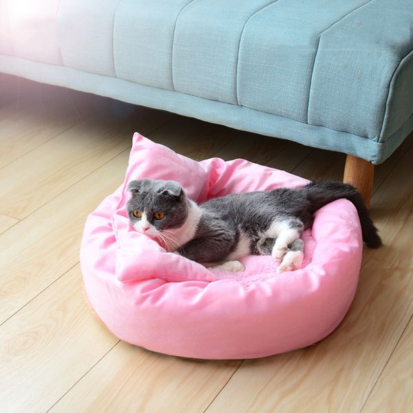 

3 цвета мягкий полярный флис собака кошка кровать зима теплое гнездо pet house дешевые собаки питомник крытый спальный дом щенок кровать