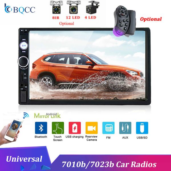 

2 car radio one din 7 «bluetooth stereo мультимедиа плеер автомагнитола mp5 авто сенсорный экран кронштейн камеры заднего вида