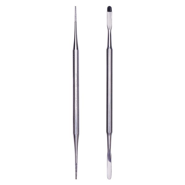 

double ended nail toe file buffer stainless steel dead sink finger sanding blocking manicure correction pedicure tool