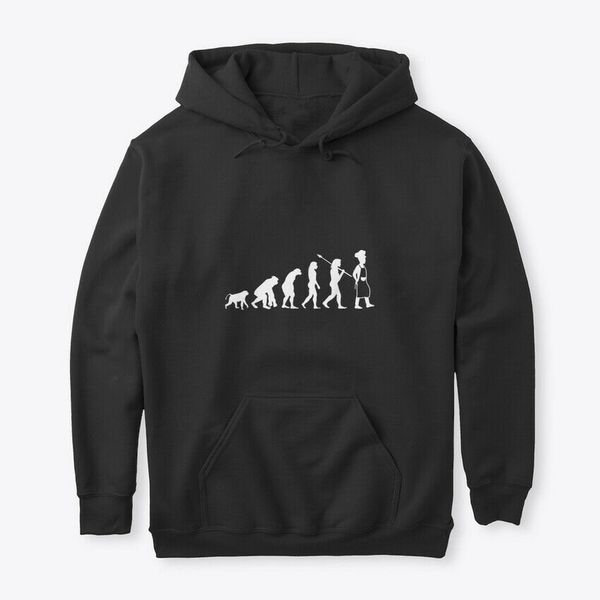 

kitchen chef evolution funny cooking men hoodie sweatshirt, Black