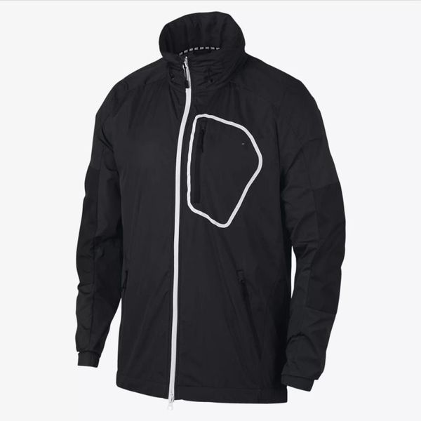 

mens windbreaker brand casual jacket coat active fashion tide sport jacket for man with tick 2 color plus size s-4xl, Black;brown