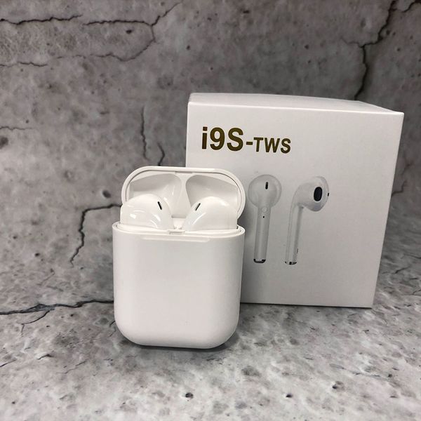 

I9 tw v5 0 ifan double mini wirele air bluetooth pod earphone earbud with charging box mic for android iphone7 8 x