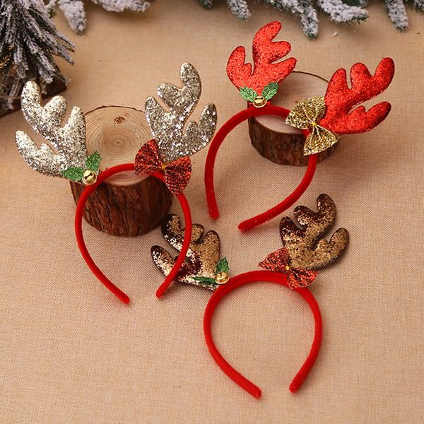 

christmas headbands party hats with glittering antlers xmas costumes headwear accessories christmas gifts navidad