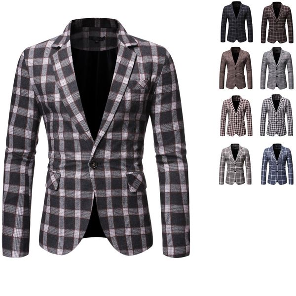

autumn men casual blazer suit mens cotton suit jacket slim fit men's classic smart casual blazer for male, White;black