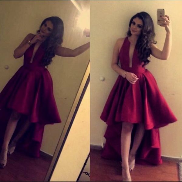 

2021 vestido de festa burgundy prom evening dresses short, Black