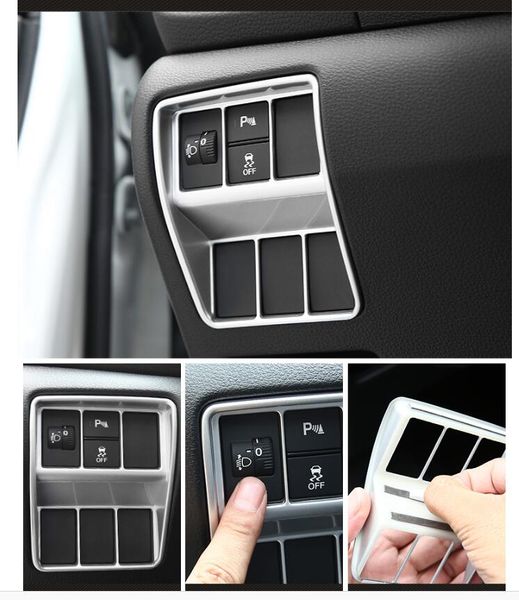 Car Interior Headlight Switch Button Cover Trim For Honda Crv Cr V 2017 2018 Cool Car Accessories Interior Cool Car Dashboard Accessories From