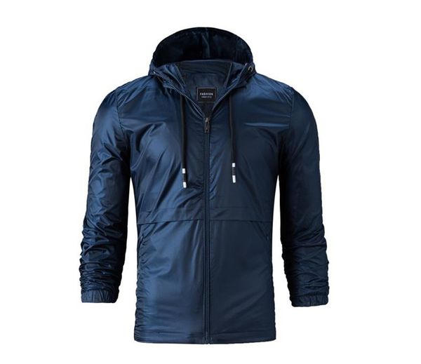 

Mens Designer Windbreak Jackets Zipper Hooded Coats Fashion Casual Simple Spring Autumn Long Sleeved Outerwear Mens Clothing