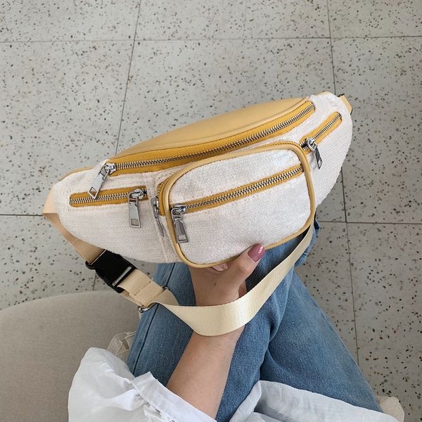 

women bag summer new fashion pocket shoulder bag chest messenger waist fashion ladies chest bags #45