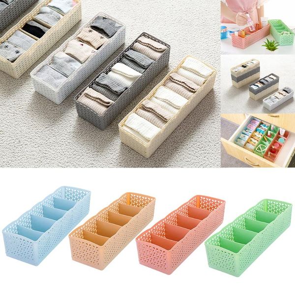 

junejour plastic colorful socks underwear storage box