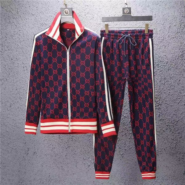 

autumn tracksuits for men brand designer coats &pants suits logo fashion cardigan men sweatshirts zipped mens clothing, Gray