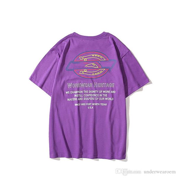 

2020 / dickies summer couple brand designer дизайнер спереди и сзади логотип печатный короткий рукав футболки мужчины и женщины с таким же к, White;black