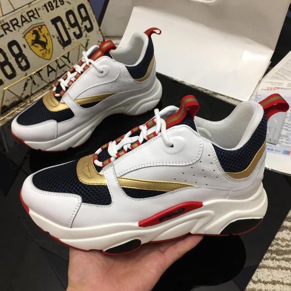 

f1027 2019 luxury designer mens shoes men's and women's sports shoes soft leather anti-shock wear resistant shoes, Black