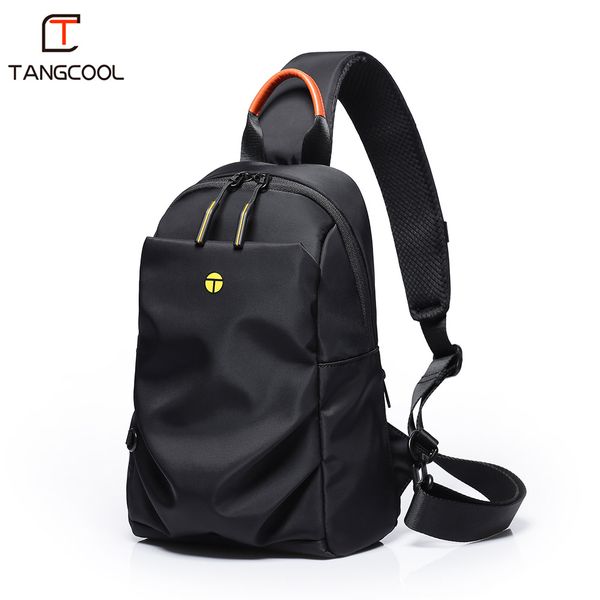 

men chest packs fashion leisure waterproof korea style crossbody bag for 9.7" tablet student teenager boys girls running bag