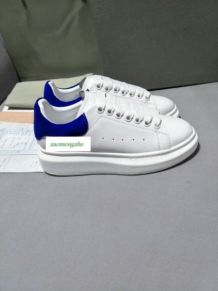 

newmc сезон дизайнер обуви женская обувь мужская кожа зашнуровать платформа негабаритных подошва кроссовки белый синий повседневная обувь с, Black