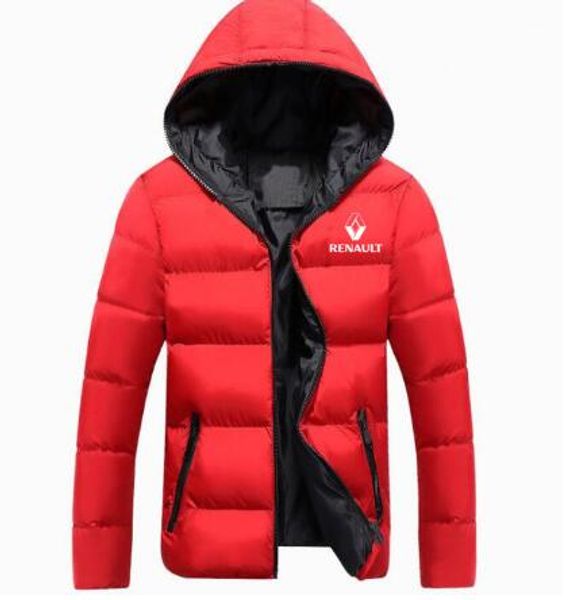 

high male quality outwear jacket thicken brand male mens jacket winter down men renault design warm printed parkas s-5xl nwjfa, Black