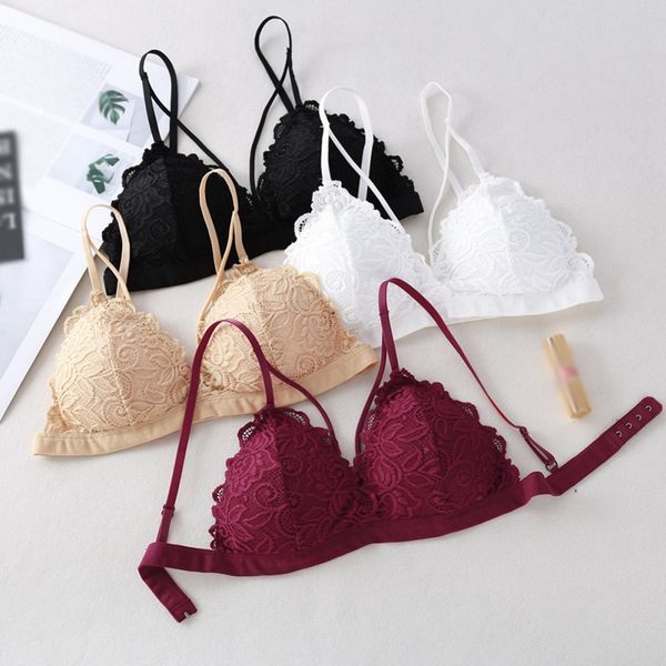 

women female lingerie women lace bra push up underwear fashion wire bras, Red;black