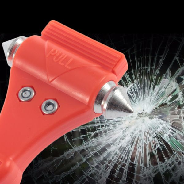 

mini car safety hammer life saving escape emergency hammer seat belt cutter window glass breaker car rescue tool hot