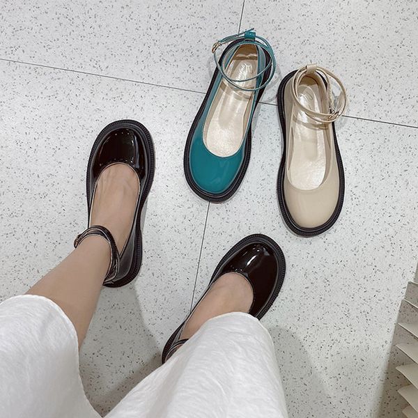 

shallow mouth round toe elegant shoes woman 2020 oxfords women's female footwear british style modis casual sneaker all-match, Black