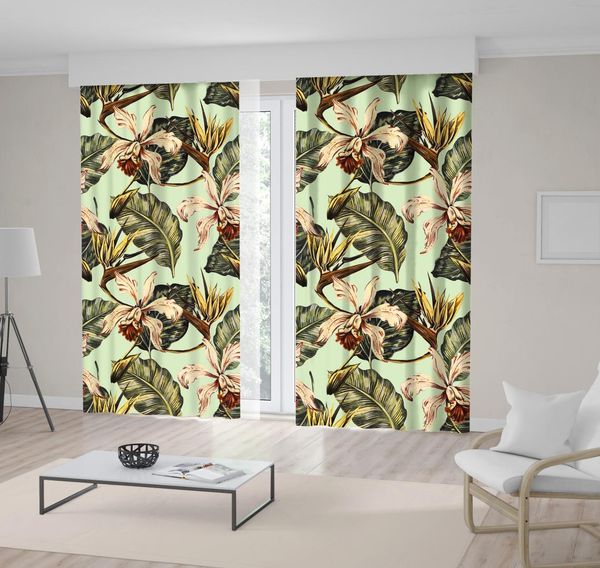 2019 Exotic Jungle Leaves Orchid Bird Of Paradise Flower Natural