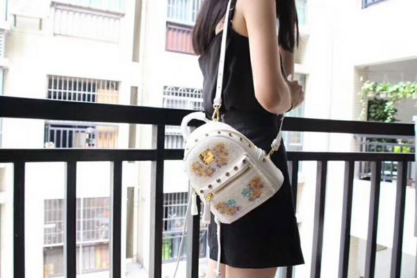 

designer-2018 new korean crystal ladies backpack fashion cowhide girl travel bag