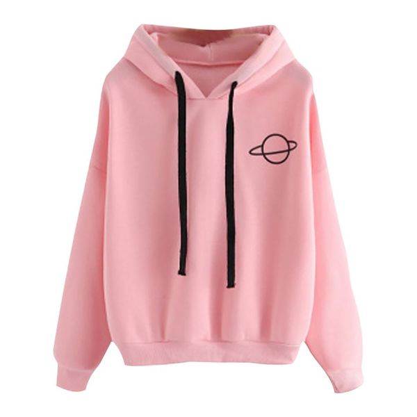 

women hoodies casual loose drawstring sweatshirt long sleeve hooded autumn female pullover sweat capuche sudadera mujer j26, Black
