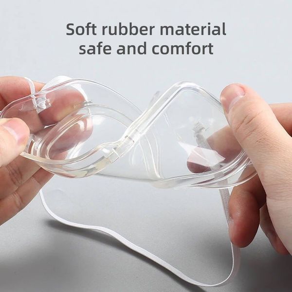 

new clear vented safety goggles eye protection protective lab anti fog glasses