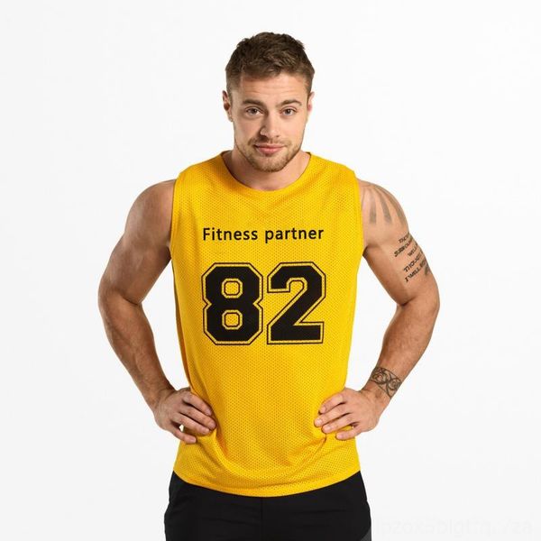 

muscle brother summer new style sports vest mens fitness sports sleeveless thin sweat absorbing breathable running wear athletic & outdoor a, Black;blue