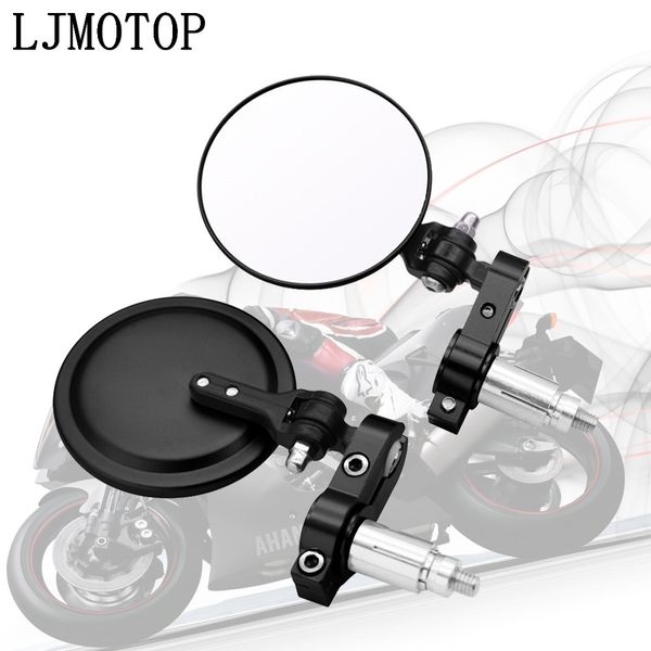 

universal motorcycle mirrors 3 inch round folding bar end side mirror for dr 200 250 dr350 350 drz 400 650 dr650