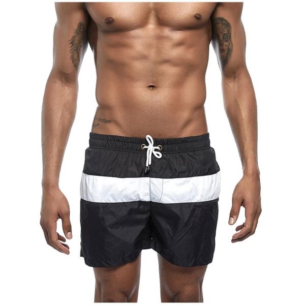 

swim shorts for man beach wear shorts summer surf mayo swimwear bathing quick gym short de bain homme 2020, White;black