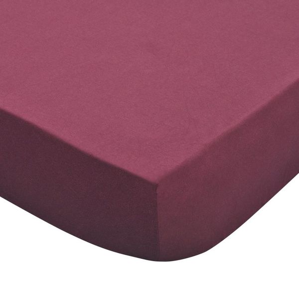 

cotton sheet set 2 pcs 150 g / burgundy 140x200-160x200cm other home textile