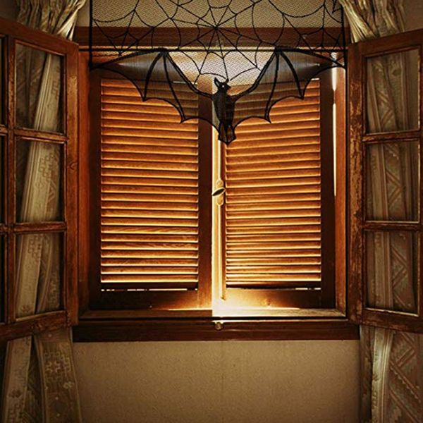 

halloween decorations halloween fireplace decoration lace cloth spider lace fireplace decoration fabric