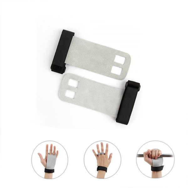 

leather weight lifting gloves wristwraps handgrips palm protection crossfit weightlifting powerlifting fitness gym weights glove