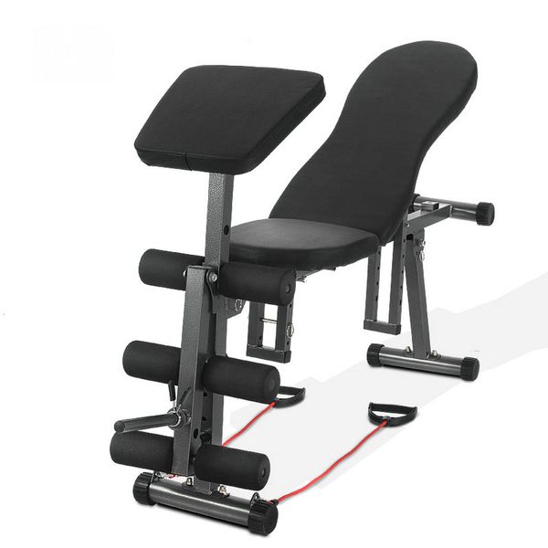 

5 in 1 ab bench, dumbbell stool, abdominal board, slant board, push-up exercise, decline folding bench with adjustable grade