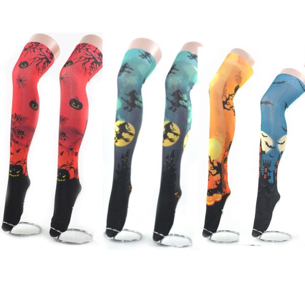 

хэллоуин длинный чулок носок для взрослых детей печатных тепловой партии косплей костюм плотный чулок xd20290