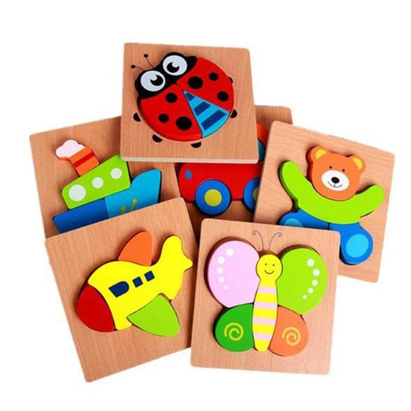

wooden 3d puzzle jigsaw wooden montessori educational toys for children kid's puzzle teaching aids set puzzle intelligence toys